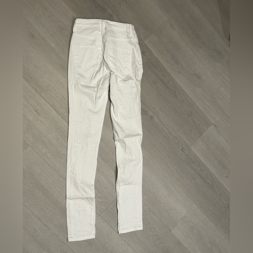 Fashion Nova White High Rise Ripped Skinny Jeans Size‎ 1 24 - Picture 3 of 3